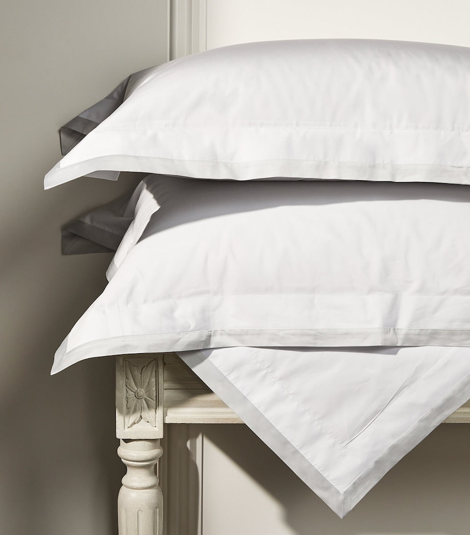 Celso De Lemos Oxford pillowcase with contrasting trim 50cm x 75cm - British product