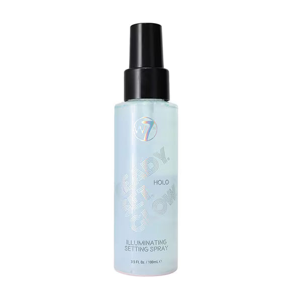 W7 Ready Set Glow Illuminating Setting Spray 100ml (British brand)