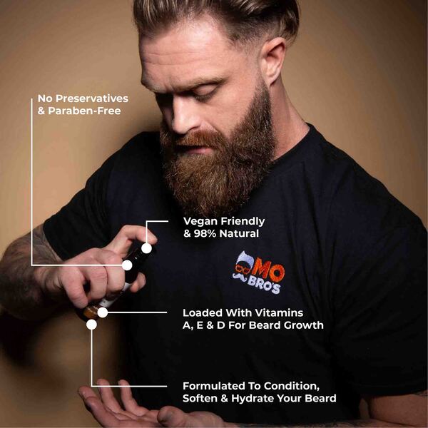 Mo Bros Beard Oil Black Edition 100ml, imported from the UK