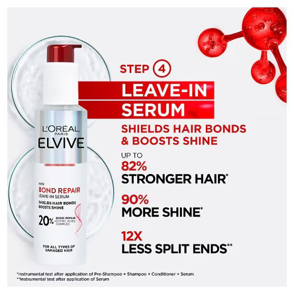 L'Oréal Paris Elvive Bond Repair Leave-In Serum 150ml, UK version