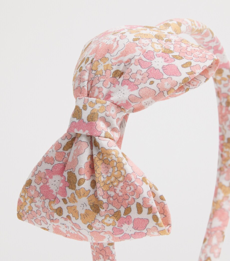 Floral Print Bow Headband for Children