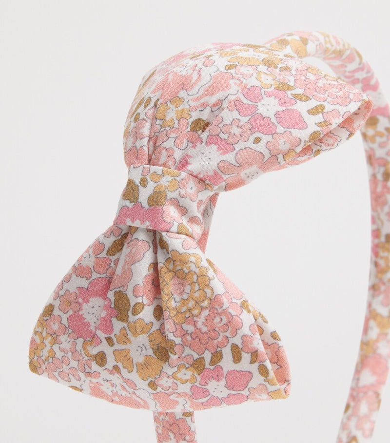 Floral Print Bow Headband for Children
