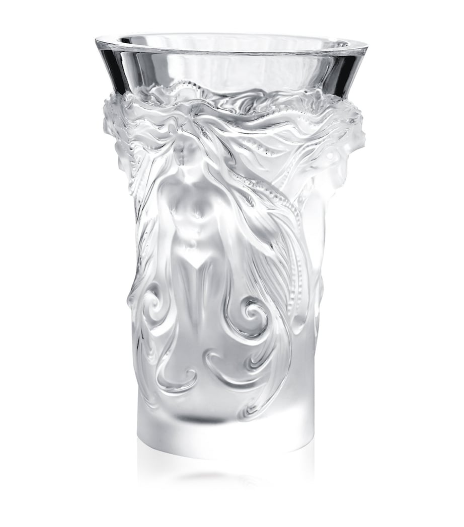 Lalique crystal Fantasia vase 17.5cm, UK version