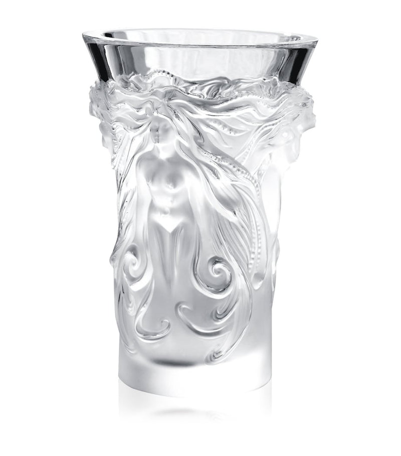 Lalique crystal Fantasia vase 17.5cm, UK version