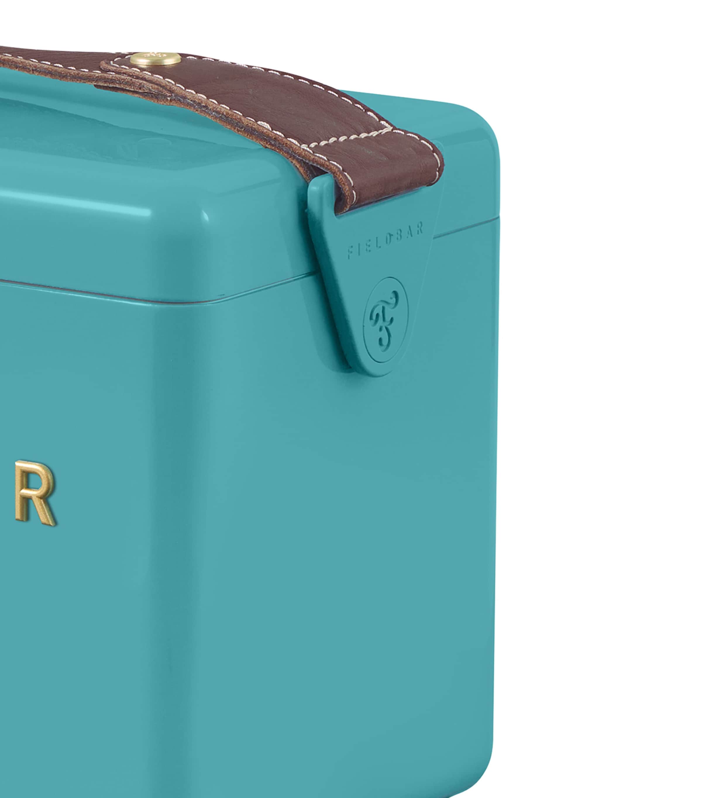 Fieldbar Mini Bar Cooler Box with Leather Sling 4L - British product
