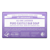 Dr Bronner Organic Lavender Soap Bar 140g - British product