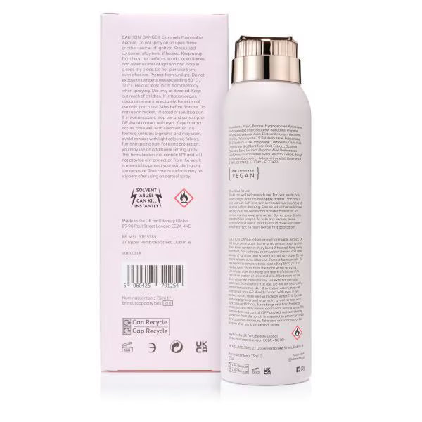 utan Warm Undertone Spray instant airbrush 75ml, imported from the UK