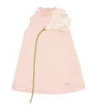 Jessie and James children's satin dress with floral details (3-8 years), UK version