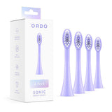 Ordo sonic brush heads violet lavender 4pack, imported from the UK