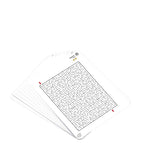 BUKI travel games tablet with erasable screen and styluses - British product