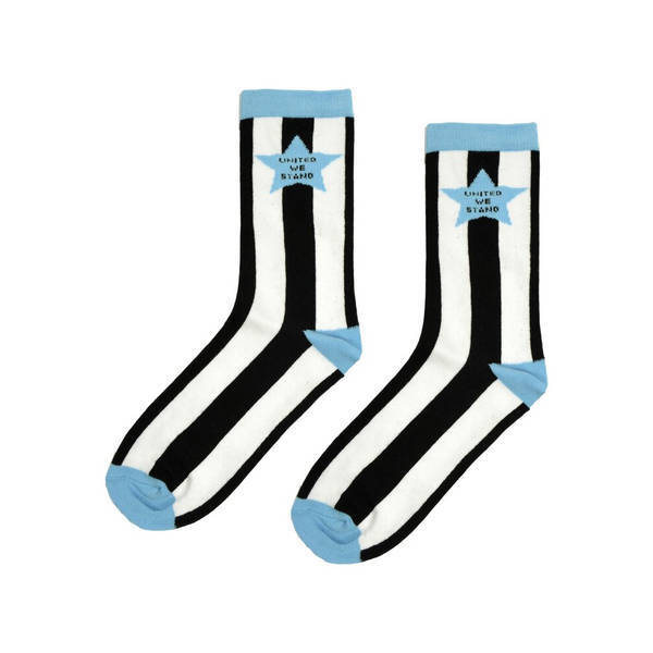 Adult star stripe text socks size 8-11 - British product