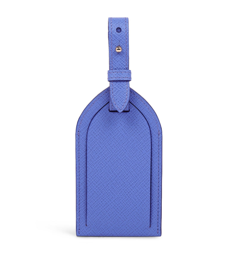 Smythson calfskin Panama luggage tag (British brand)