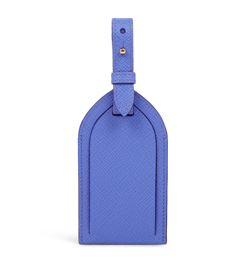 Smythson calfskin Panama luggage tag (British brand)