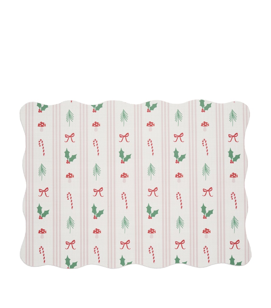 Chilewich Festive Icon Stripes placemat 34cm x 47cm - British product