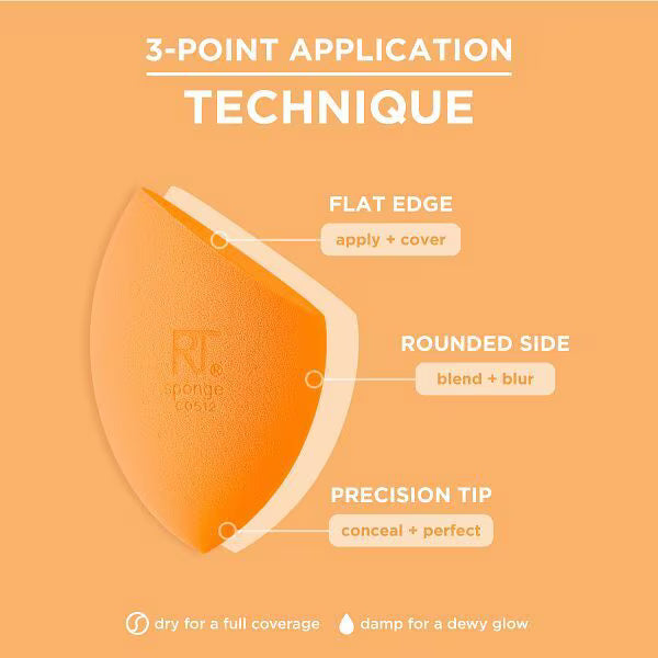 Real Techniques Miracle Complexion Sponge 2 pack, imported from the UK