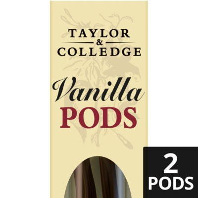 Taylor & Colledge Organic Vanilla Pods 2 Pods (British brand)