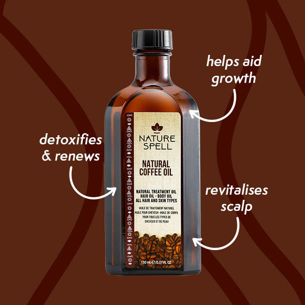 Nature Spell coffee oil for skin and hair - British product