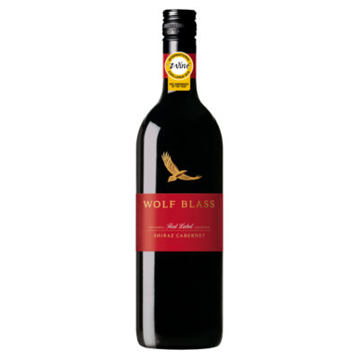 Wolf Blass red wine Shiraz Cabernet 750ml (British brand)