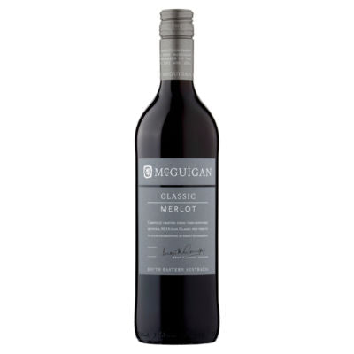 McGuigan Classic Merlot red wine 75cl, imported from the UK