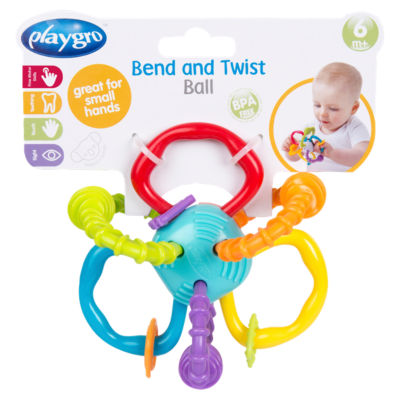 Playgro Bend and Twist Teething Rattle, imported from the UK