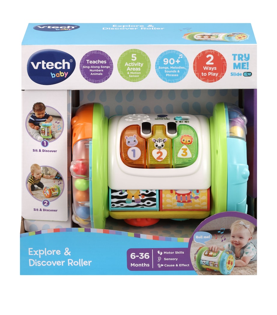 VTech infant activity roller with light-up keys and sounds (British brand)
