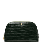 Aspinal Of London Large Leather Croc-Embossed Cosmetic Case
