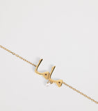 Persée Yellow Gold and Diamond Around the Words Mama Bracelet