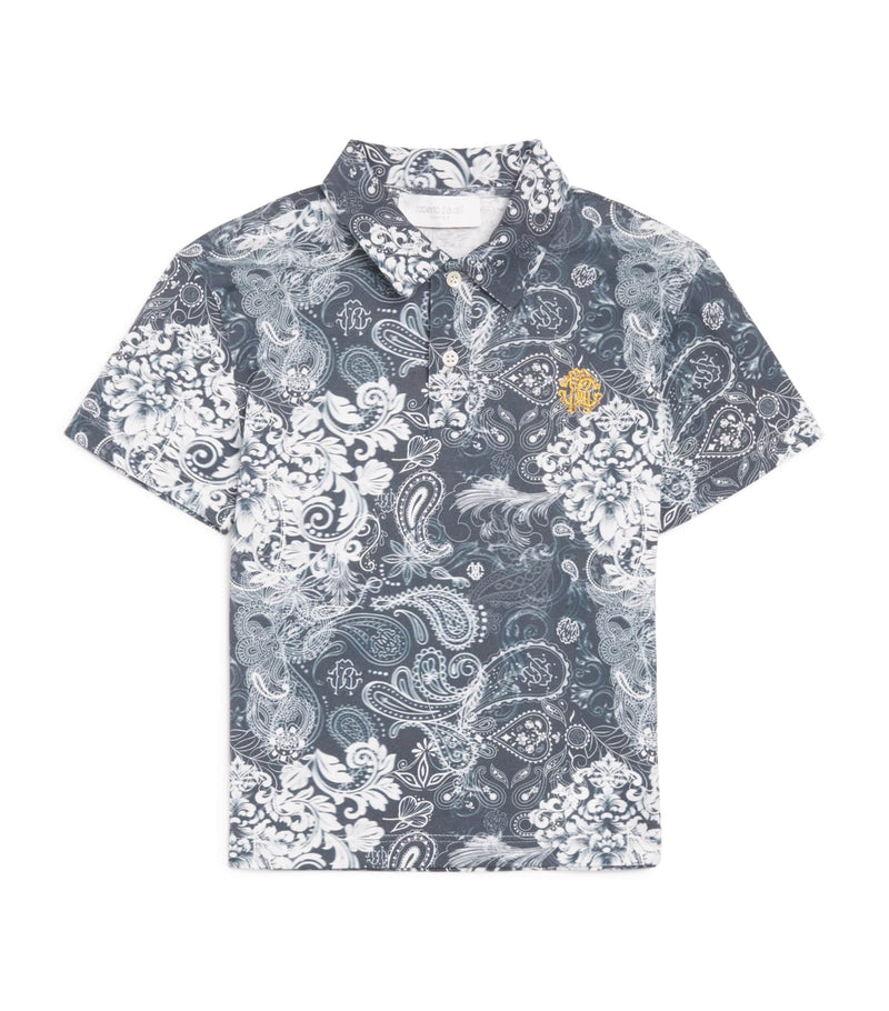 Roberto Cavalli cotton polo shirt kids 4-14 years, imported from the UK