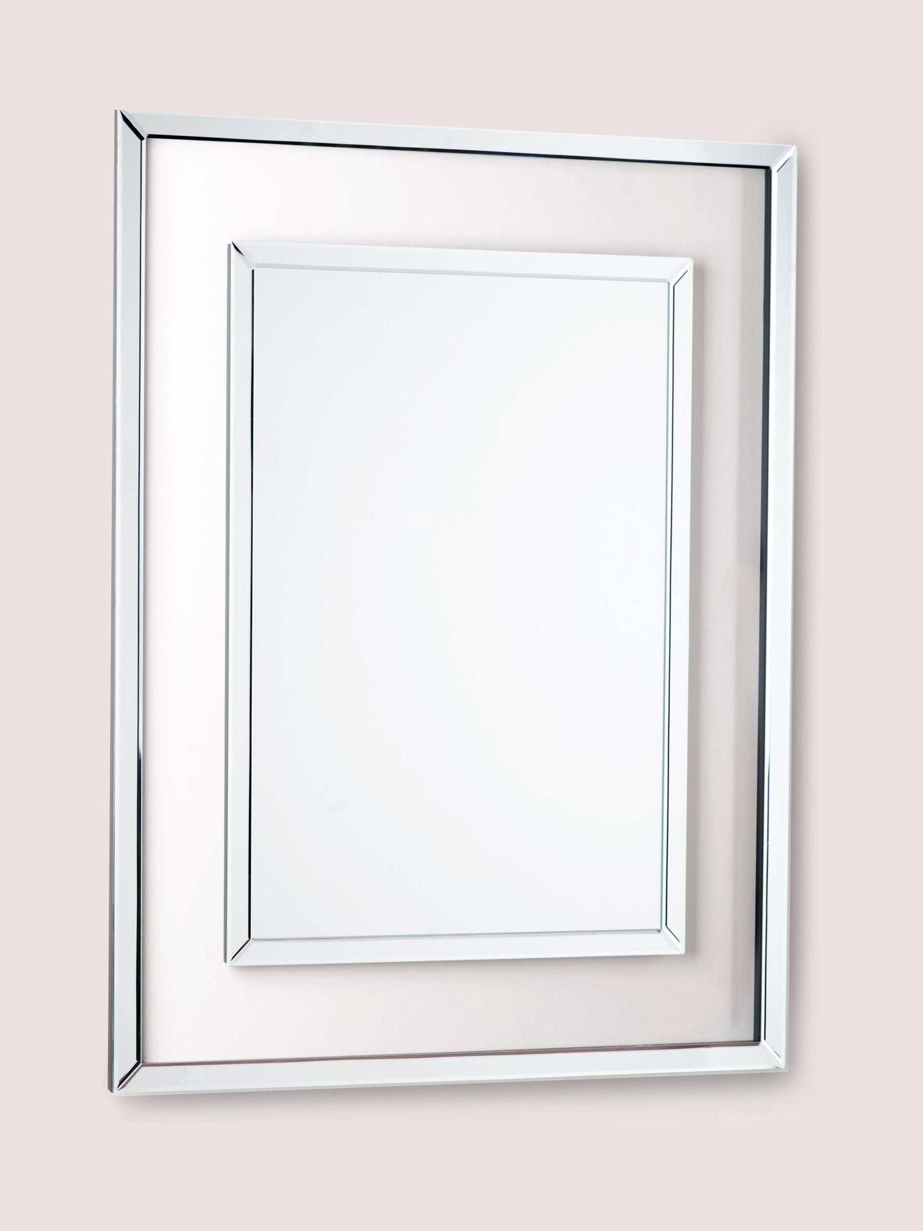 Laura Ashley Clear Evie Rectangular Mirror 100cm x 80cm, UK version