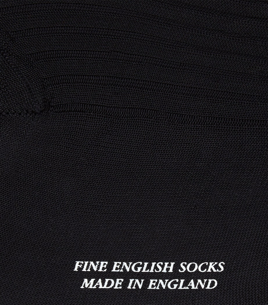 Pantherella Silk Baffin Over-the-Knee Socks, imported from the UK