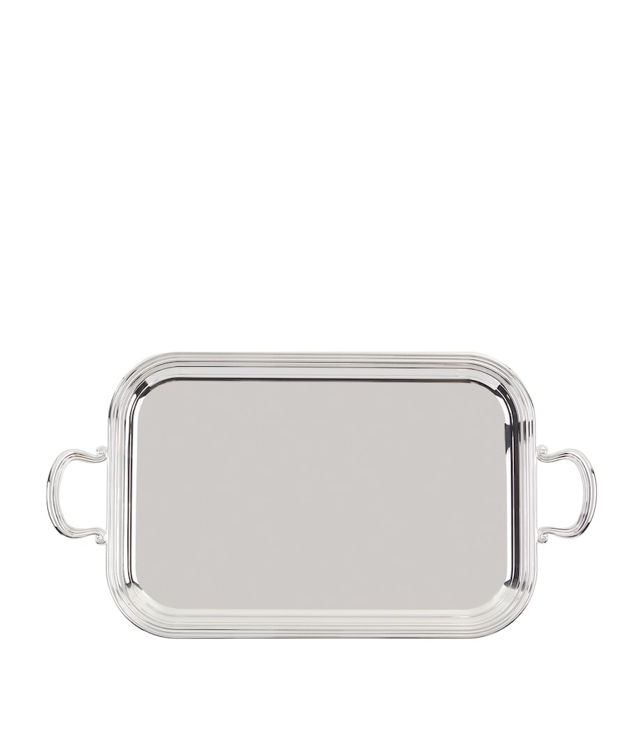 Greggio silver plated English tray with handles, 39cm x 26cm, UK version