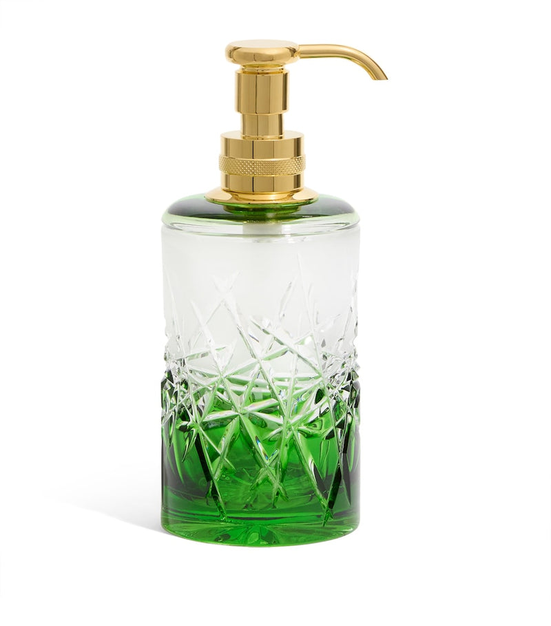 Zodiac crystal ivy green soap dispenser (British brand)