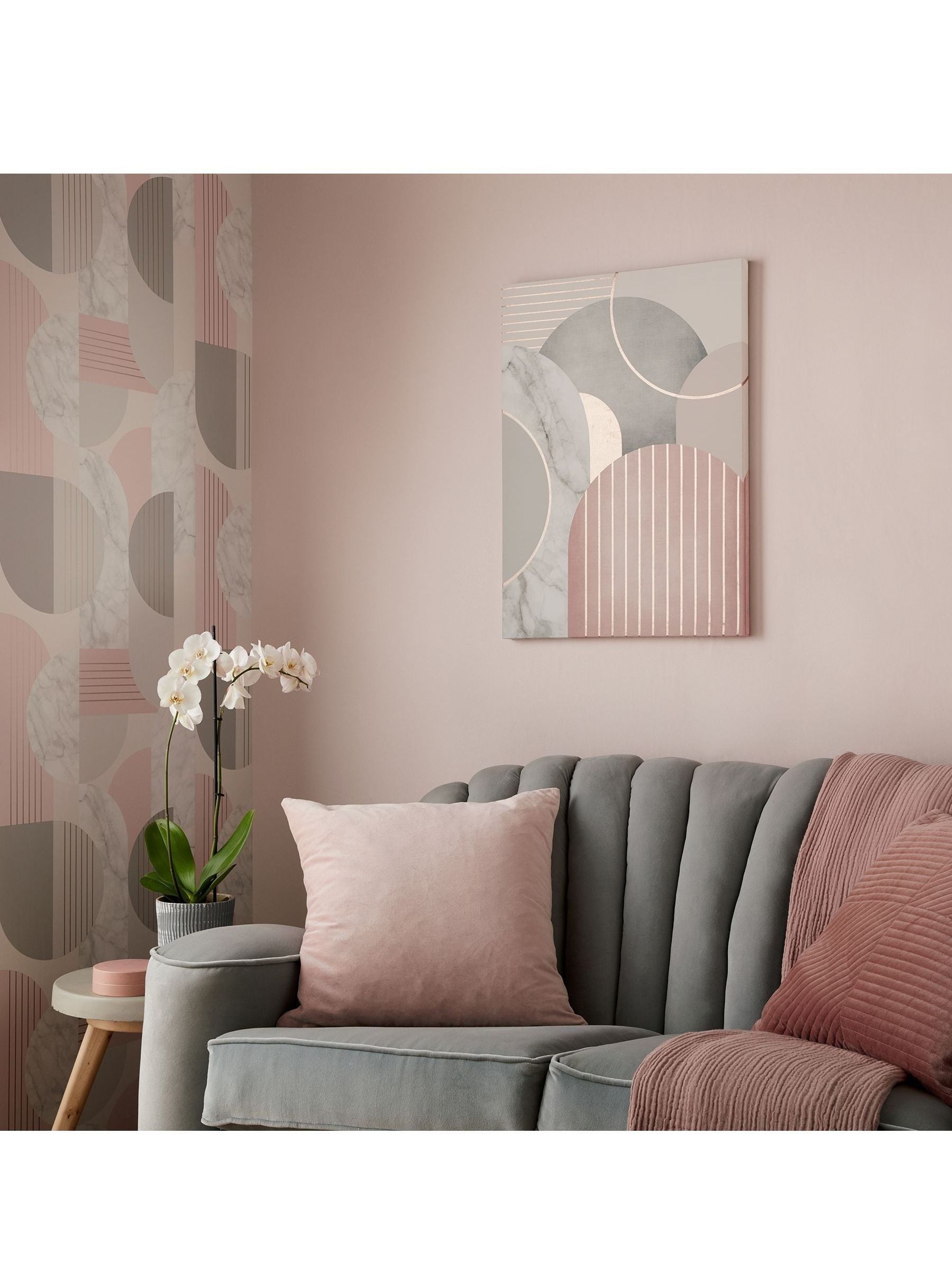 Art For The Home Pink Art Deco canvas 50x70cm - British product