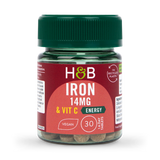 Holland & Barrett Iron & Vitamin C 14mg 30 Tablets - 999033