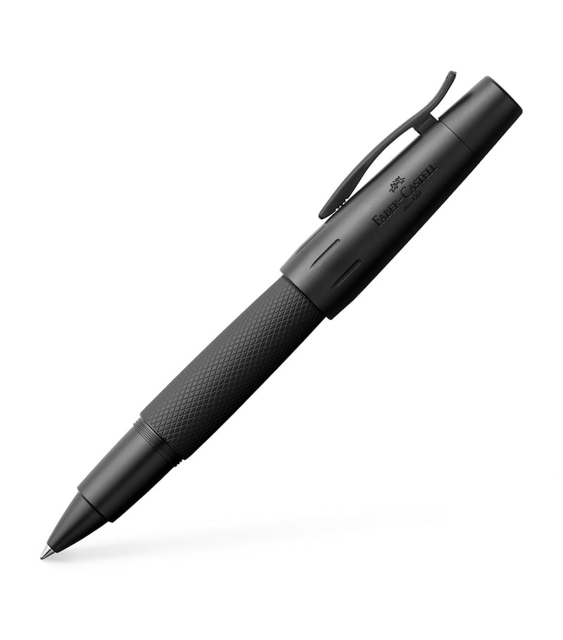 Faber-Castell matte black rollerball pen with aluminium barrel - British product