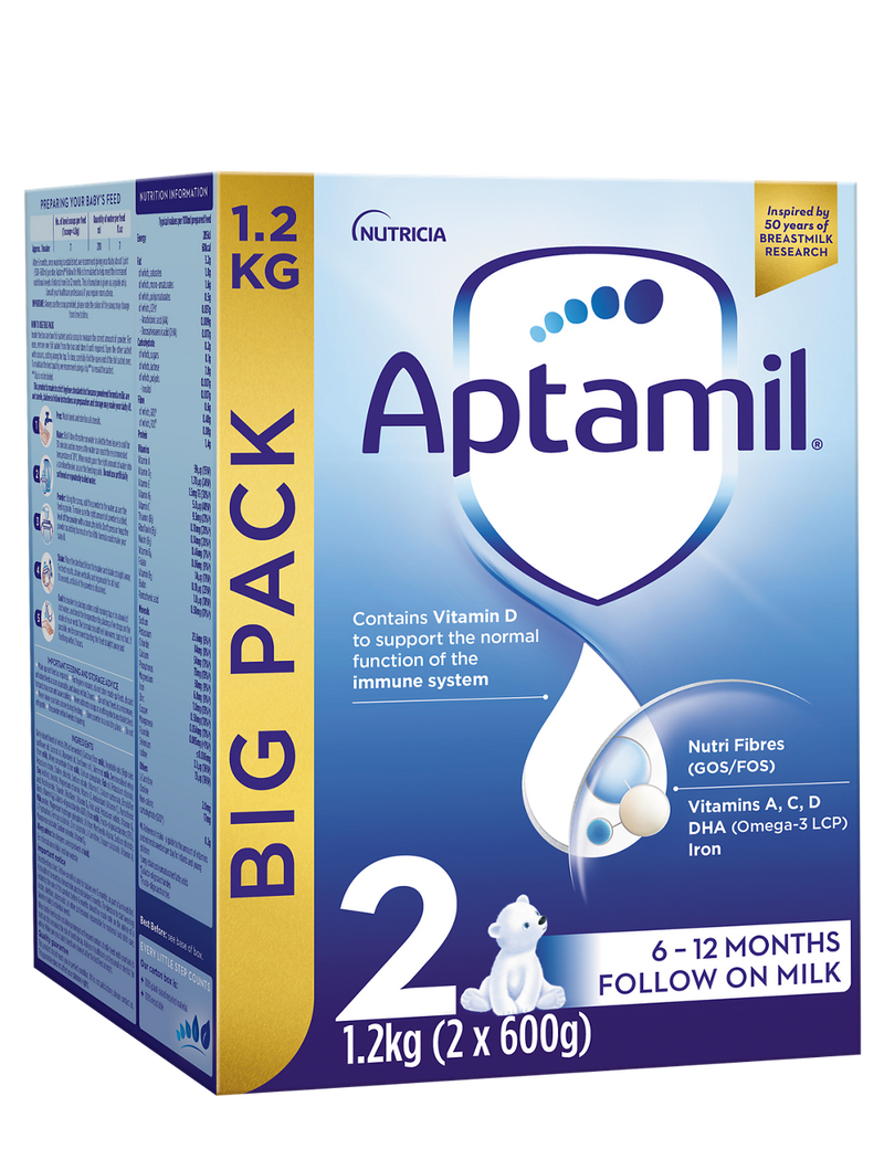 Aptamil follow on milk powder for infants aged 6 to 12 months, 1.2kg - British product