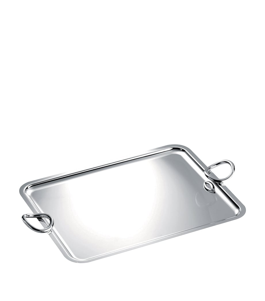 Christofle silver-plated handled tray 53cm by 42cm - British product