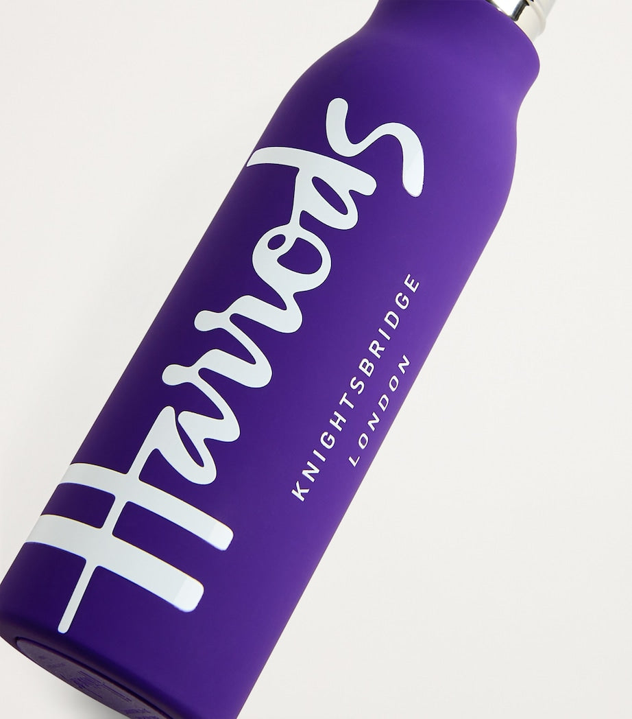 Slender Metal Water Bottle with Non-Slip Sleeve 23cm