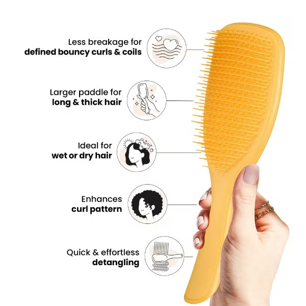 DNR Tangle Teezer Large Ultimate Detangler Fine Yellow - British product