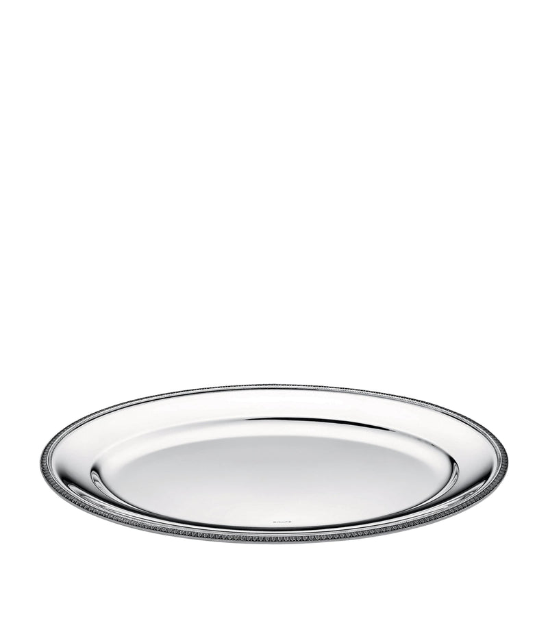 Christofle Silver-Plated Malmaison Oval Platter (45cm)