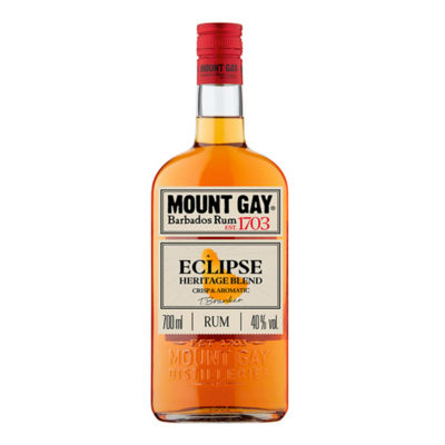 Mount Gay Eclipse Barbados Golden Rum 70cl, imported from the UK