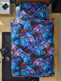 Glow in the dark gamer duvet cover and pillowcase set, UK version