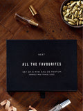 Men's fragrance discovery set of 6 10ml and 5ml bottles (British brand)
