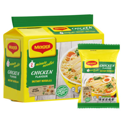 Maggi Instant Noodles Chicken Flavour 5 x 74g, imported from the UK