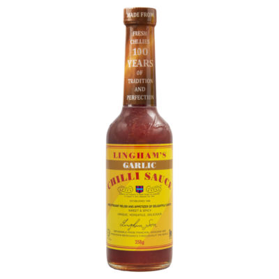 Lingham's garlic chilli sauce 358g, UK version
