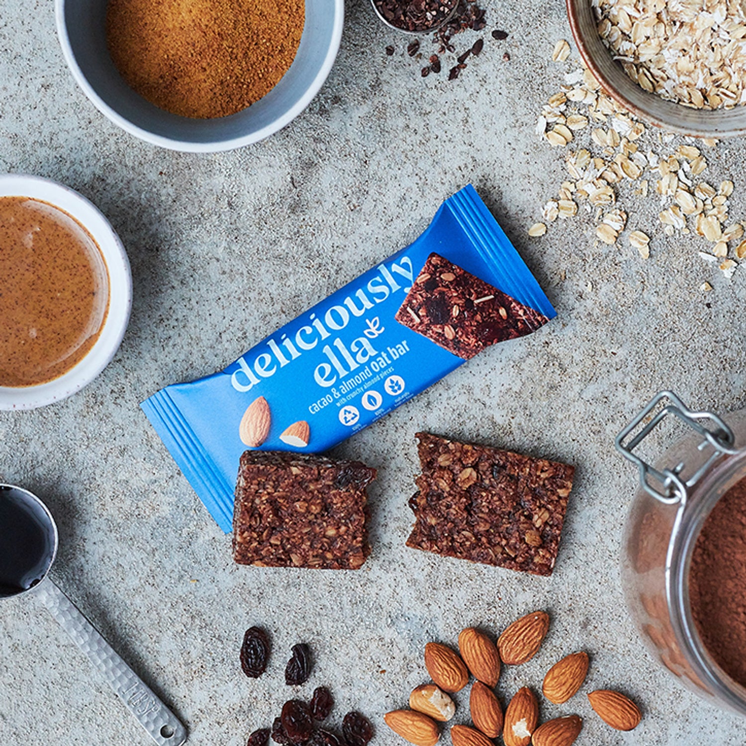 Deliciously Ella Cacao Almond Oat Bar Multipack 3x 50g