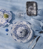 Royal Copenhagen Jacquard Heritage tablecloth 145cm x 270cm, imported from the UK