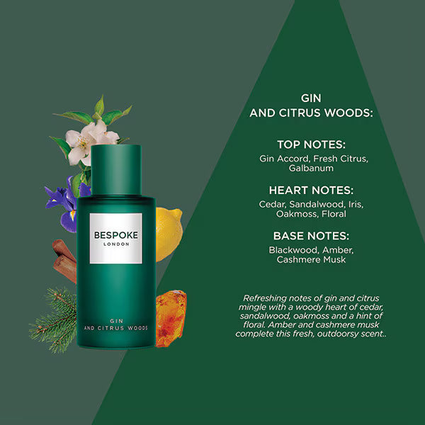 Bespoke Gin & Citrus Woods EDP 100ml - British product