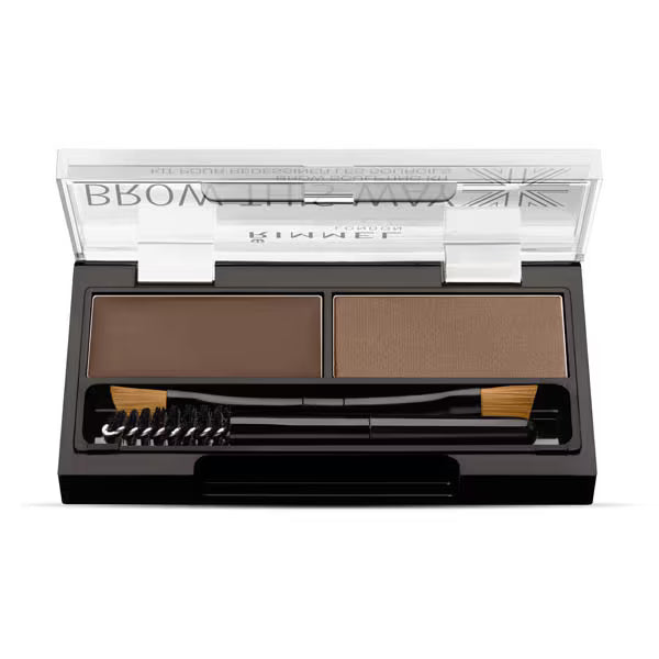 Rimmel eyebrow sculpting kit medium brown, imported from the UK