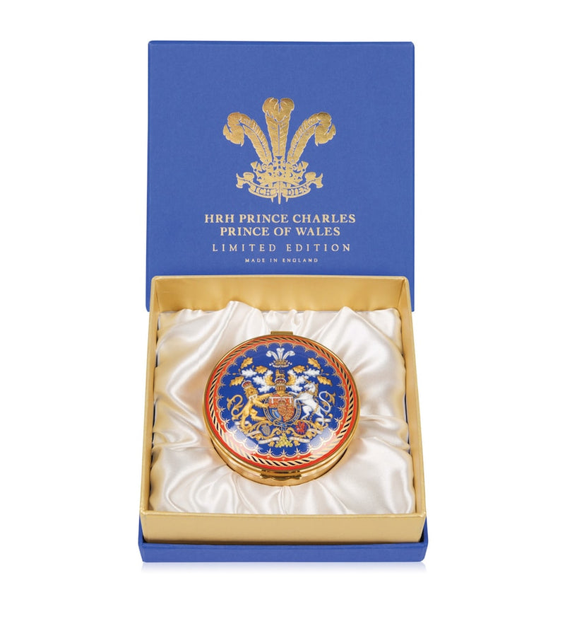 Harrods commemorative hinged box for the Prince of Wales 70th birthday, UK version